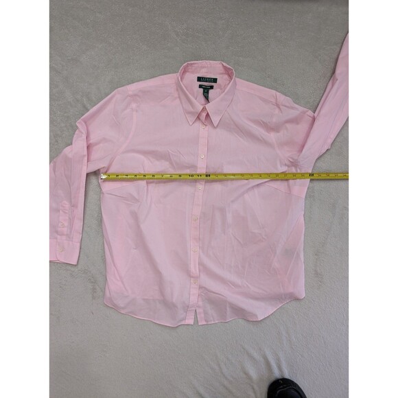 Lauren Ralph Lauren Pink Button Up Dress Shirt Non-Iron Classic Size XXL - Picture 3 of 8